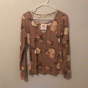 Long sleeve floral shirt